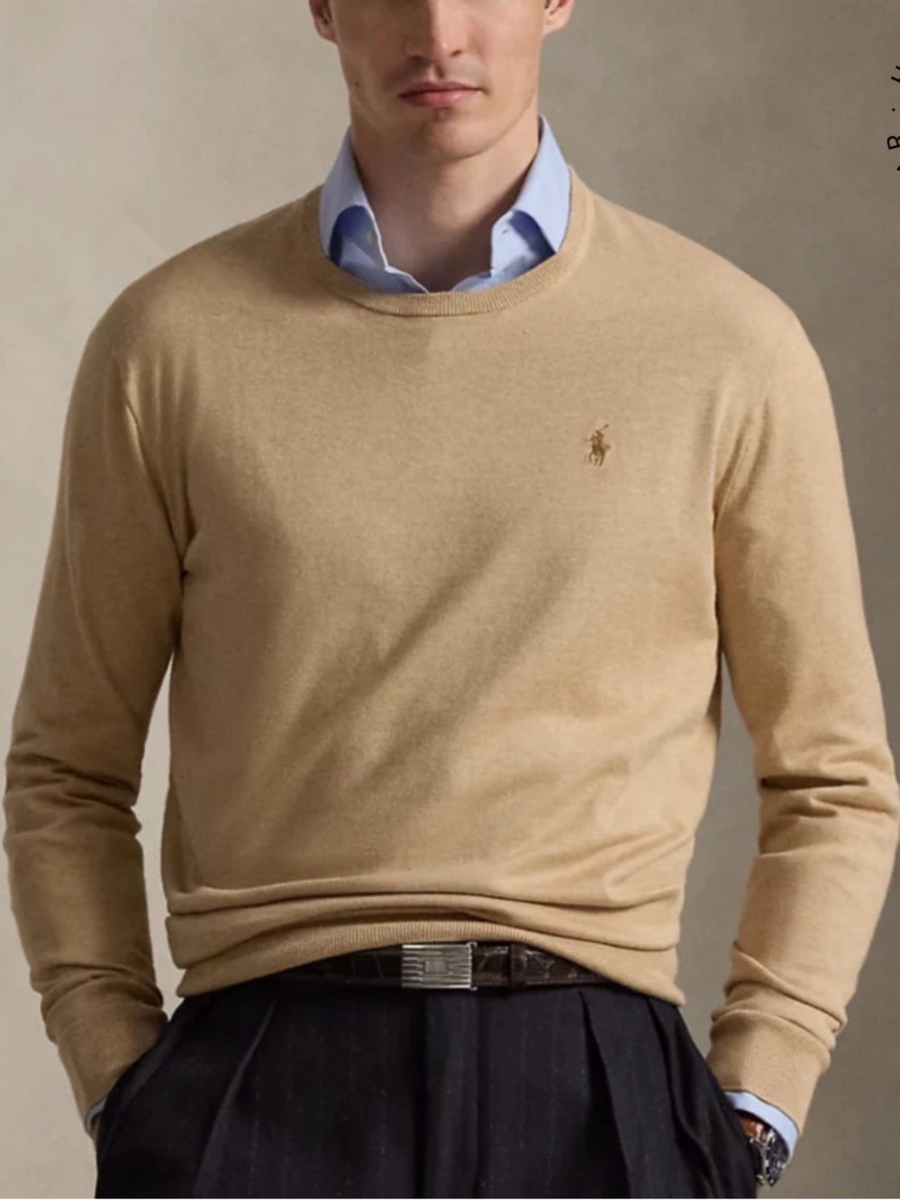 Men's Cotton Crewneck Sweater